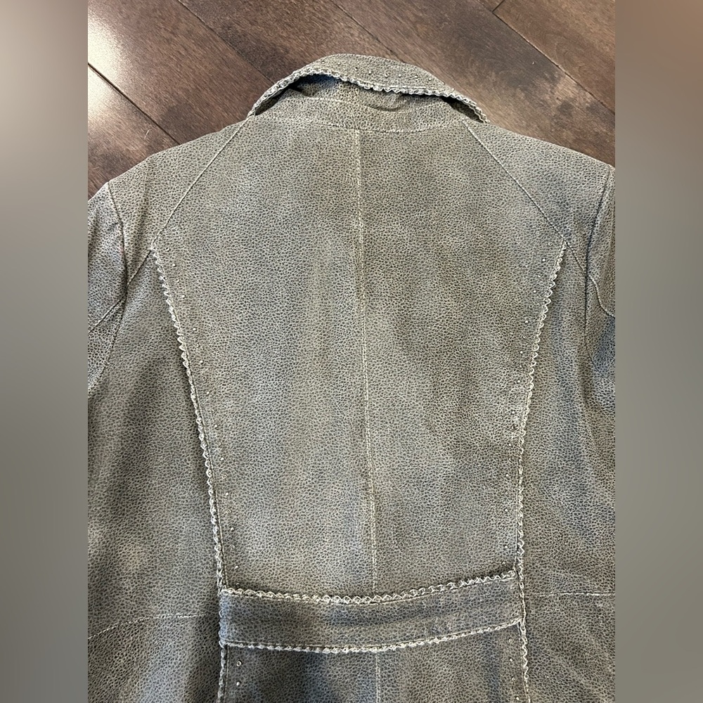 Gray Leather Jacket - image 4